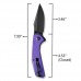 Sencut Actium 3.46" Folding Blade Knife - Purple